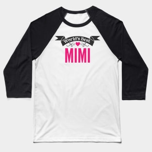 World's Best Mimi Baseball T-Shirt